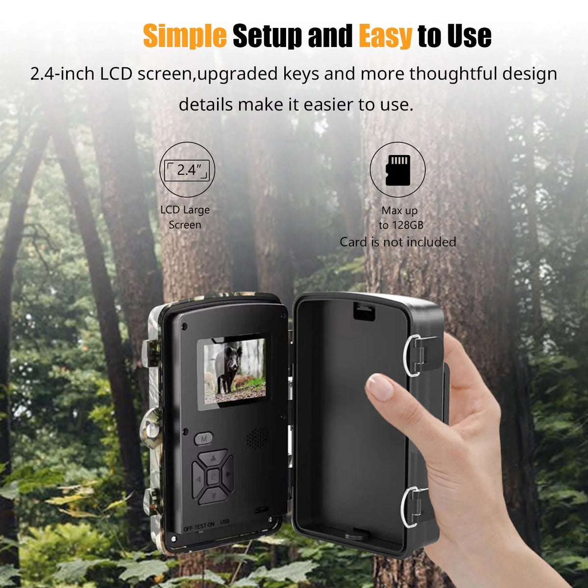 Time Camera,Ir With Irfora Ip66 2.4'' 0.6s Color And Camera With Ir TimeIp66 Camera VisionDisplayFarm WaterproofQisuo Tft Waterproof Waterproof 1080p 0.6s 2.4''