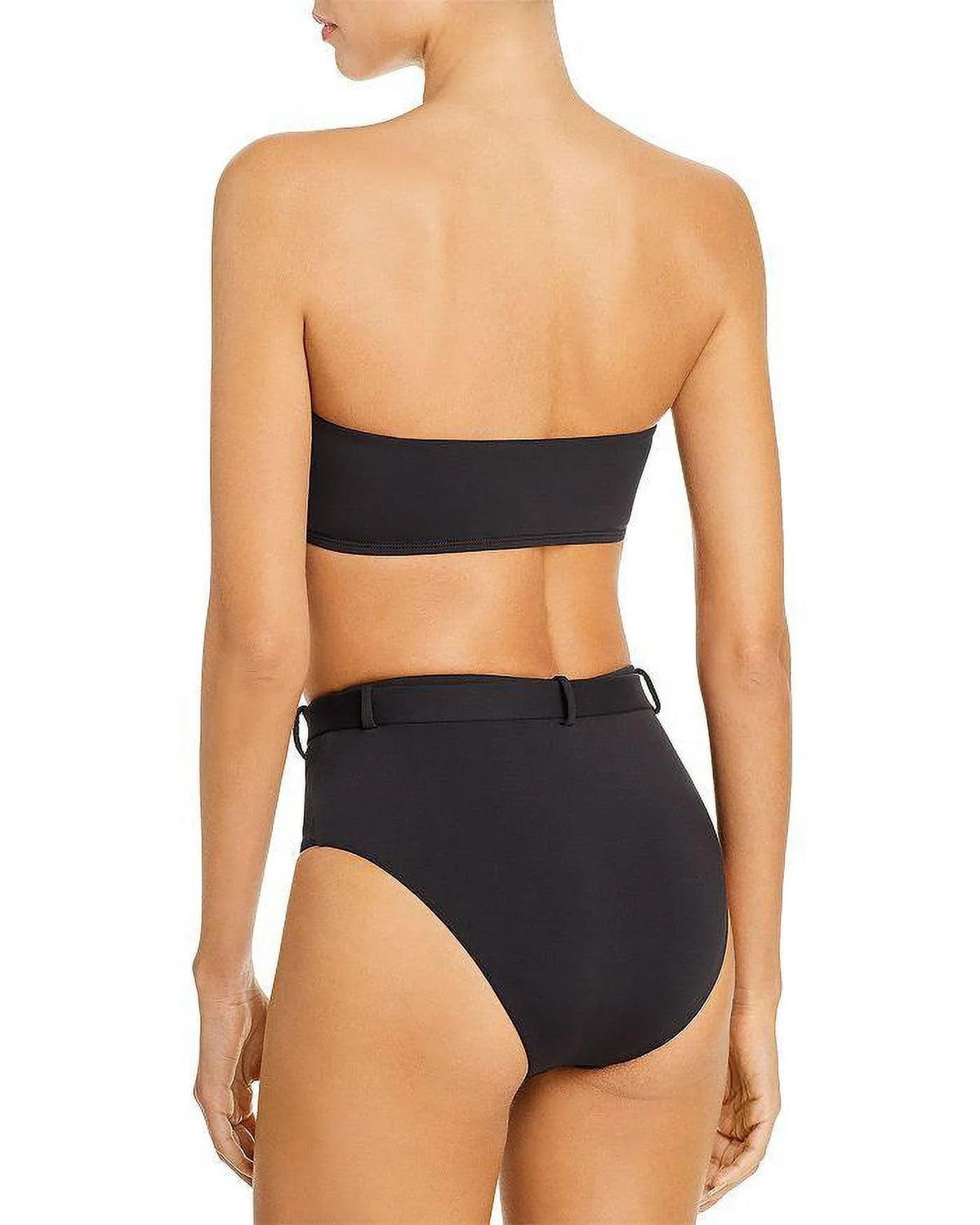 BLACK Bikini High-Waist Belted Large US Swim Bottom, Aqua