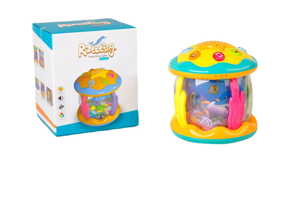 12-24 Boys 3 Toys Time Light Toys Old Tummy Toddlers 1 Projector for Months Gifts Months, Infant Musical Baby Learning Ocean Up Girls Crawling Year Baby for Toys Toys 6-12 2