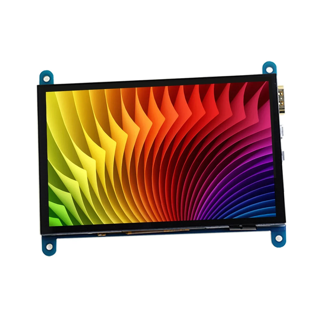 moobody Display Small USB Raspberry 5 Inch with Compatible Capacitive Interface Resolution 800*480 Portable Pi with Tool Touchscreen