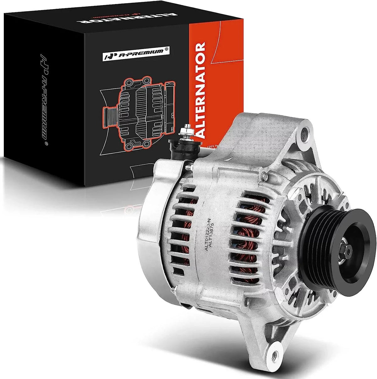 Pulley Compatible 2000-2002 12Volt 1999, 3.5L, Isuzu with Clutch 6-Groove Trooper 90Amp SLX CW V6 Alternator Acura & A-Premium
