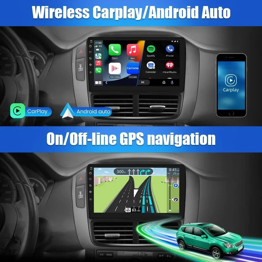 Car Pilot Wireless Bluetooth 2008 DSP GPS Android with Auto Radio 2006 FM/RDS SWC Honda Wifi 2005 Stereo Carplay 2007 for Awesafe