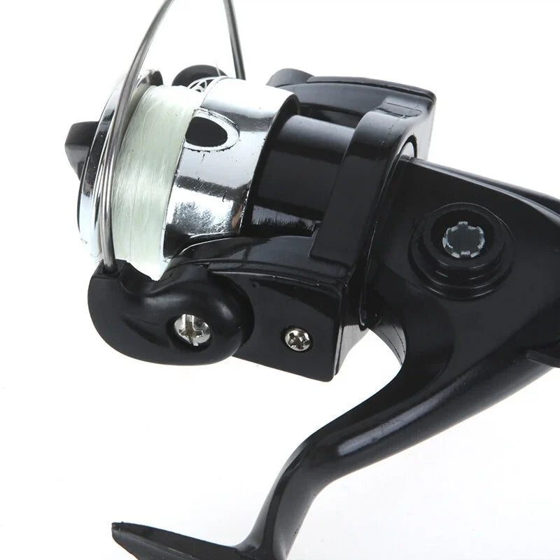 Pen + Reel Aluminum Fishing Pocket Pole Rod Mini