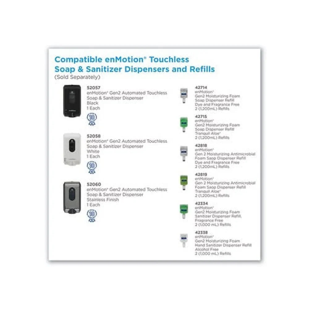 1200 enMotion Automated 2/Carton GP Soap Refill mL, Unscented, Touchless