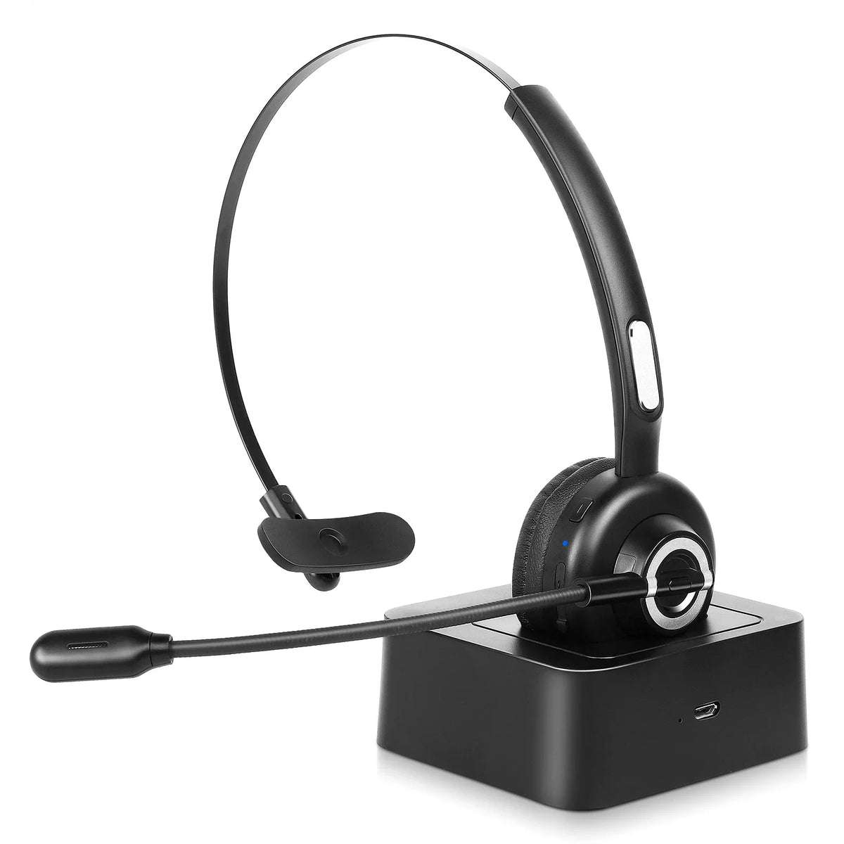Comfortable Microphone, Headset UX-M97 Phone Function Wireless With Cell Headset, Z Dock Mic Charging Isolation Mute Base Charging Noise Flip3 Bluetooth 5G Headset Galaxy with with for