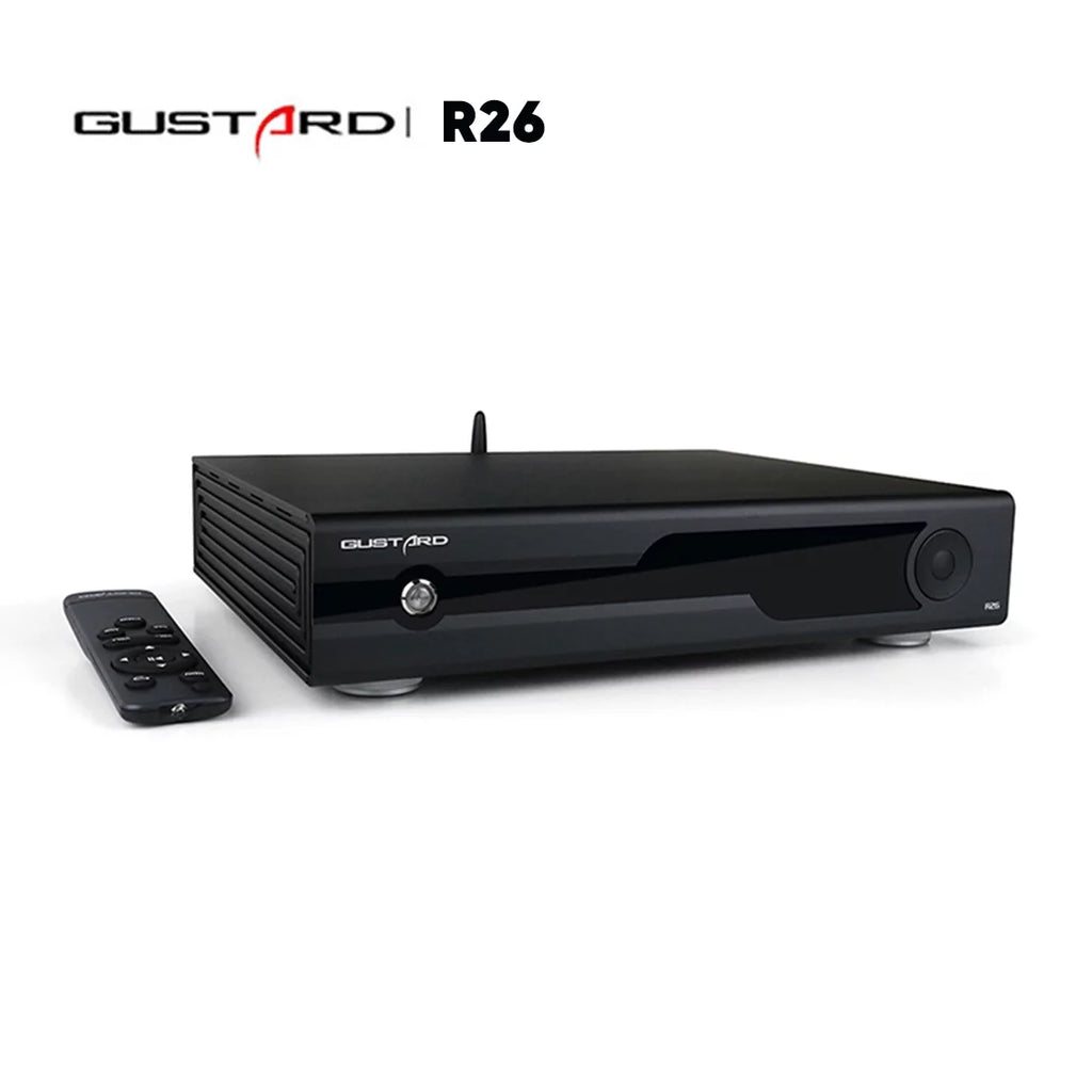 Dual K2 Control Clock DAC XMOS Discrete MQA Decoder DAC Gustard DSD R2R Balanced LDAC Remote Native (Black） with R26