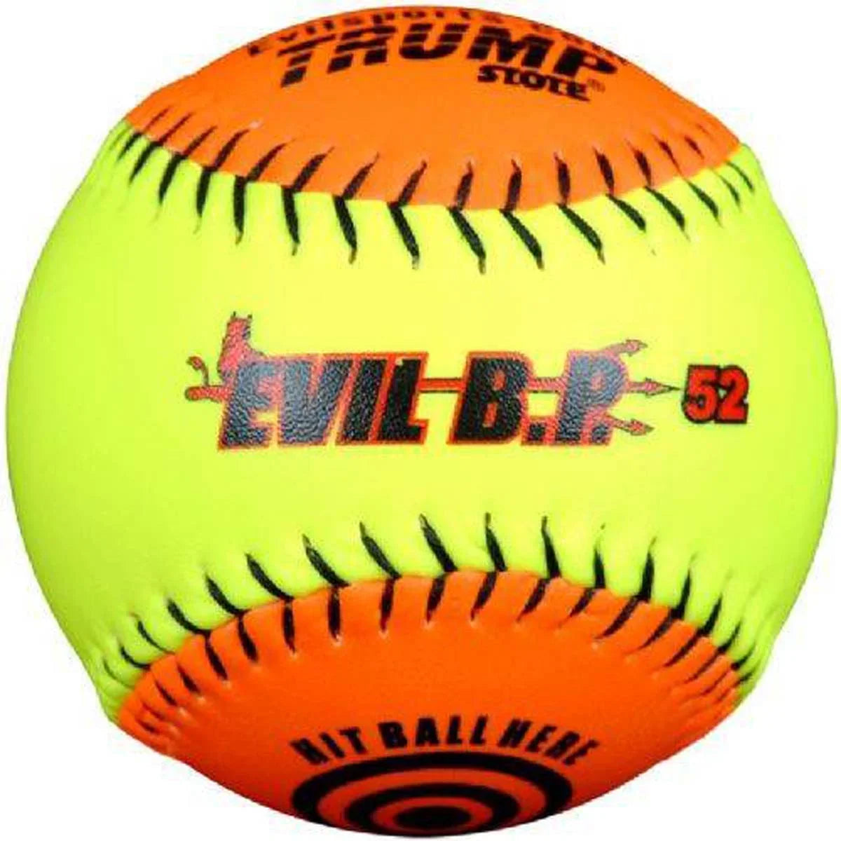 Sports Inch AK-EVIL-BP52 Synthetic Softball 52/300 Trump® 12 Evil Batting Practice Leather