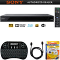 Laser Lens 4K and UBP-X800 Smart Ultra Accessories 2.4GHz Includes, Players 6ft Cable Wireless Keyboard w/ Blu-Ray Player Backlit Bundle Cleaner HD with Hi - + DVD/CD Res HDMI Touchpad, for