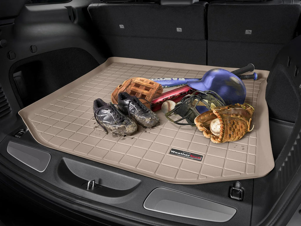 with 1999-2004 - 3rd Row WeatherTech compatible Cargo Liner Behind Tan Honda Seating, Odyssey Trunk