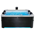 Jets LED Hot Strip Tub Squared Plus 6 with MSpa & Massage Oslo Hydro Person