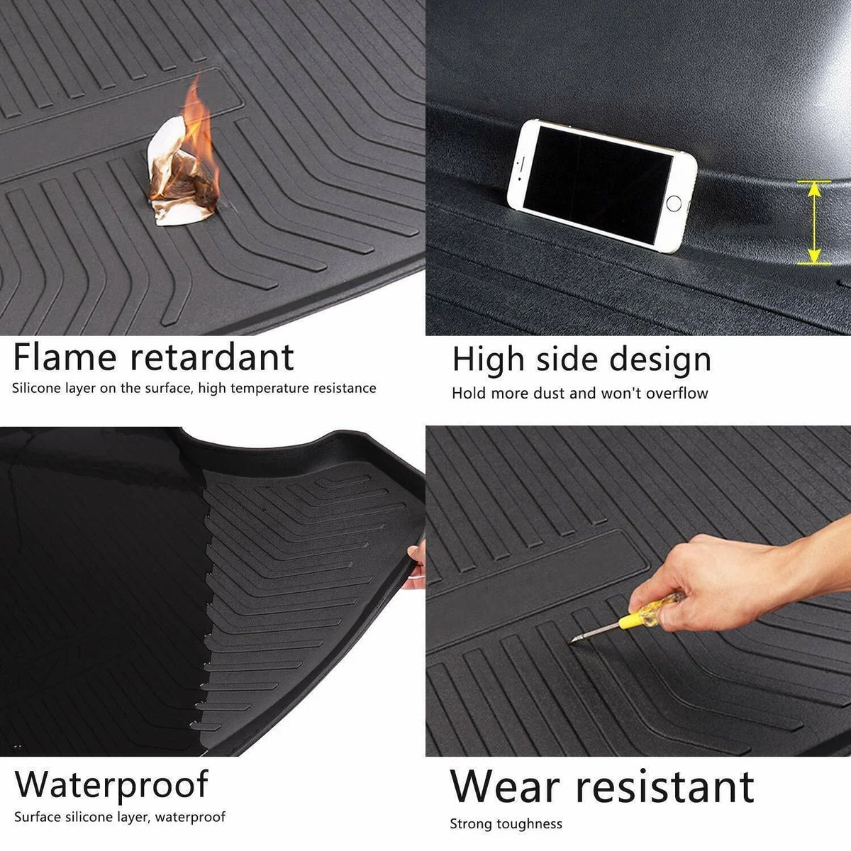 Carpets 2013-2017 Liner Clean for Mats Cargo Camry Easy Trunk to Toyota TPO