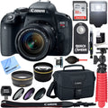 Memory 18-55mm Flash Lens EOS T7i/800D Rebel Kit with Canon & Camera DSLR