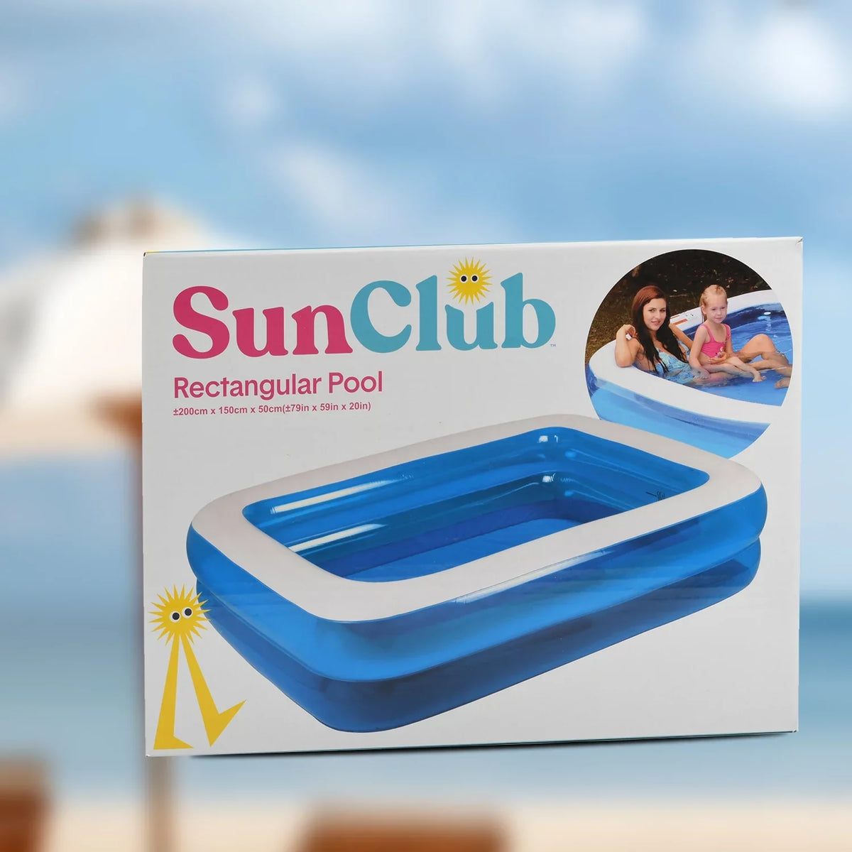 Kids Lounge Portable for Pool LC Mom Sun Rectangular Day Mothers Gifts Pools Club for Shop Swimming Family Bath Birthday