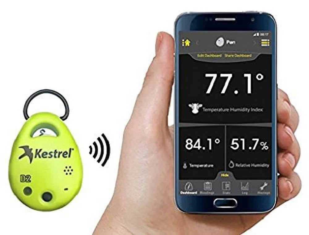 Heat Kestrel Monitor, Green Livestock DROP HiViz D2AG Stress