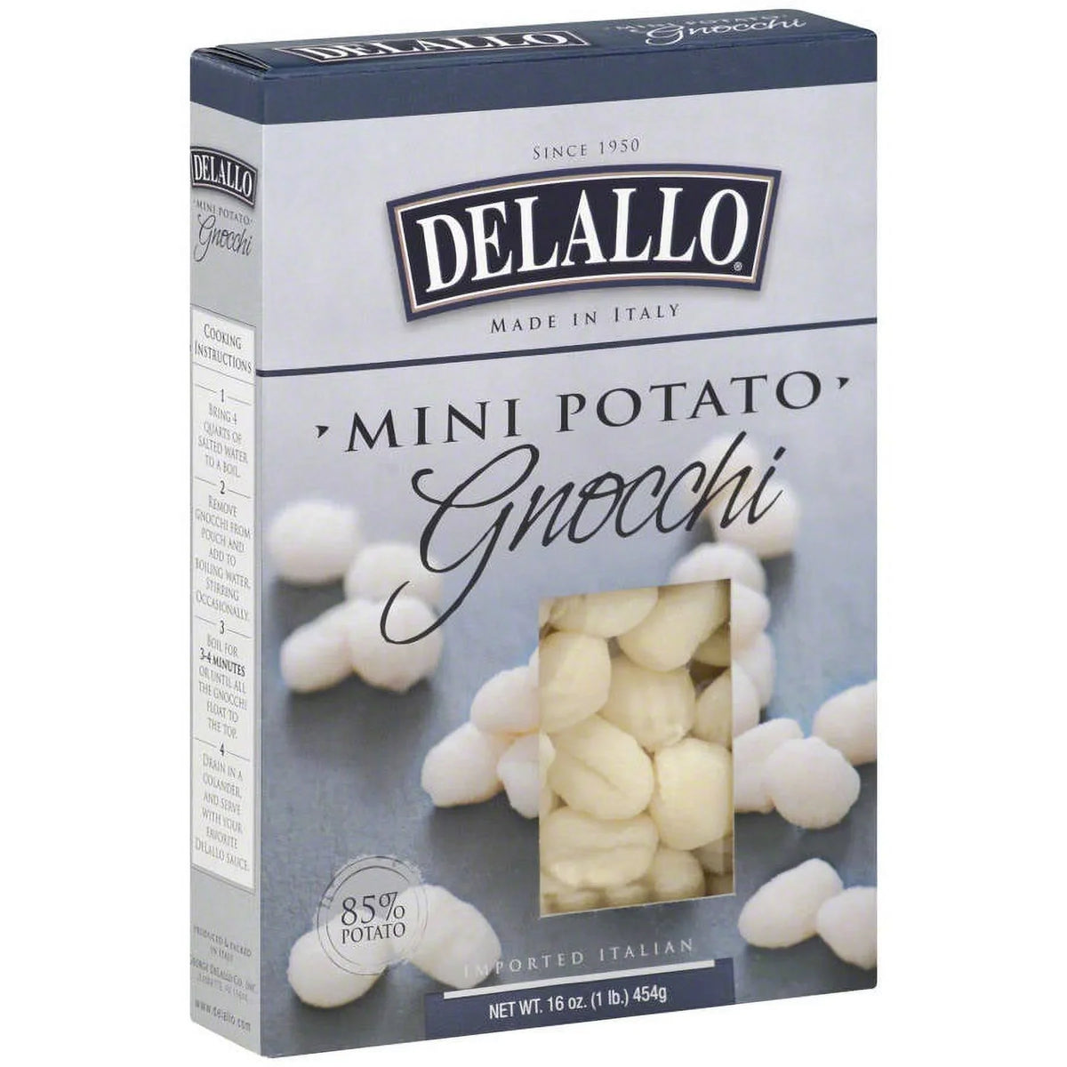 16 oz, (Pack Potato Mini Delallo Gnocchi, of 12)