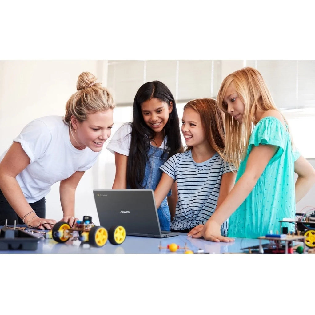 SSD, 11.6" Flip Celeron Asus Chromebook CR1100FKA-YZ184T 64GB N5100, ChromeOS, Touchscreen, Intel