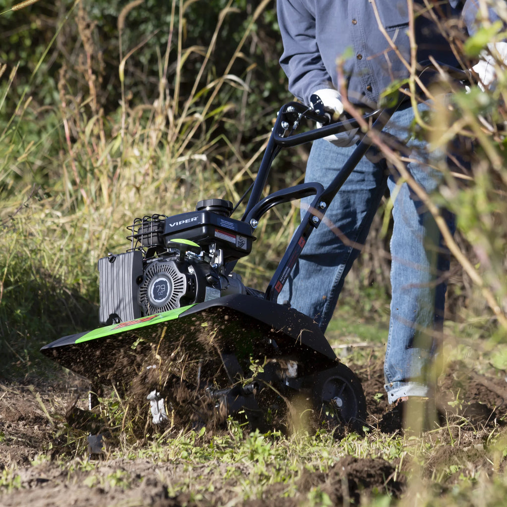 Tiller/Cultivator 79cc Engine, Viper 4-Cycle 2-in-1 35310 TAZZ with
