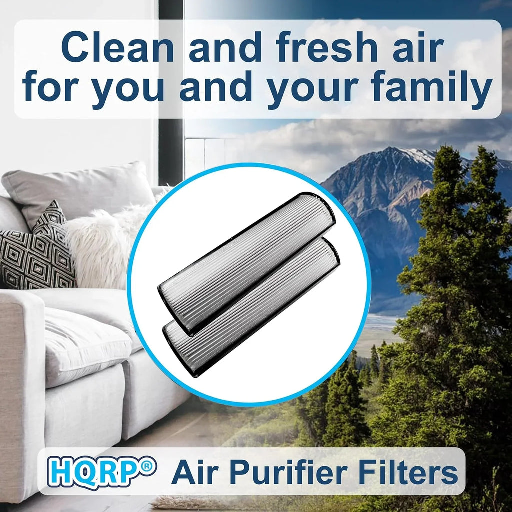 2-Pack Compatible TPP540 Air HQRP TPP440 Therapure TPP440F Envion HEPA Purifier TPP640S Filter TPP640 with