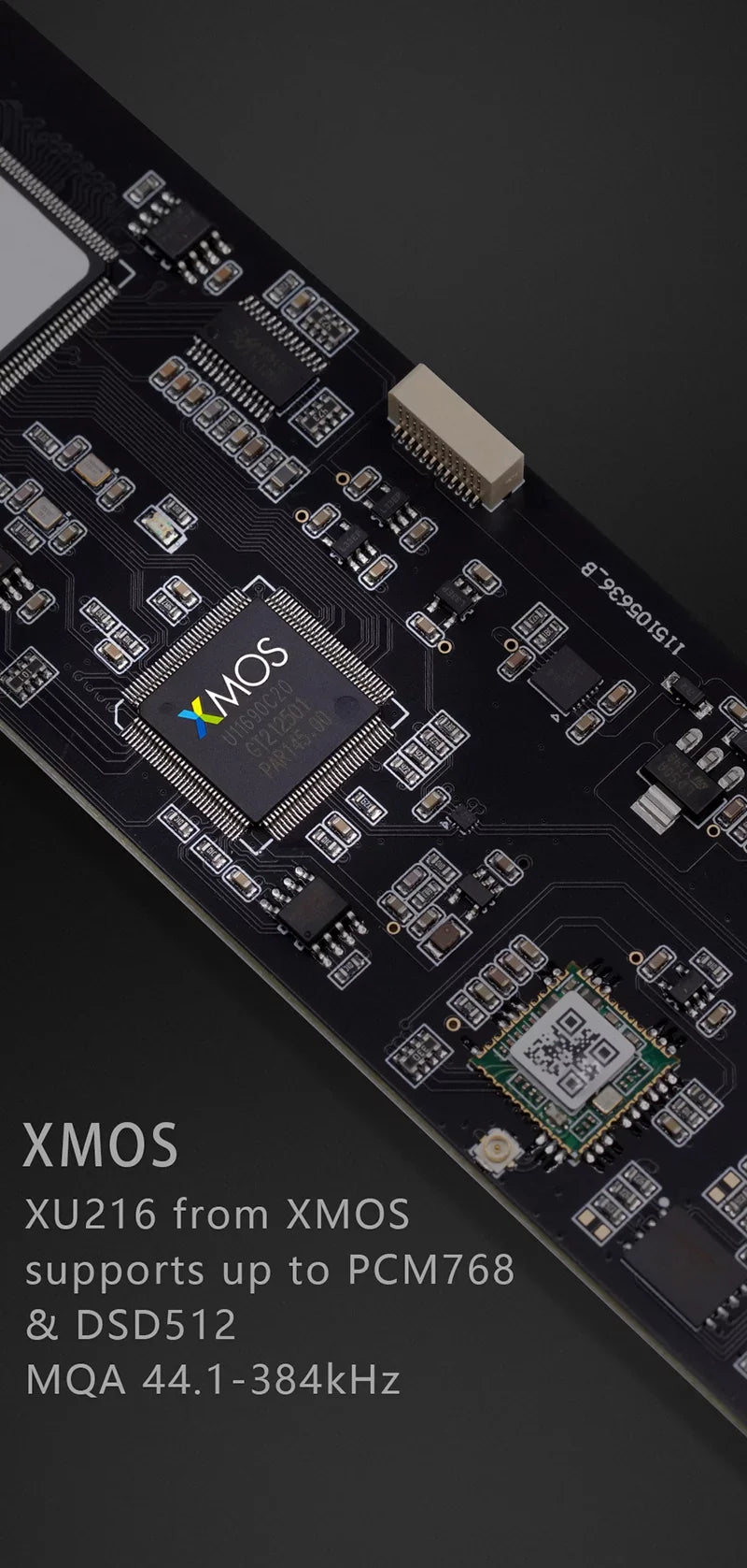 Dual K2 Control Clock DAC XMOS Discrete MQA Decoder DAC Gustard DSD R2R Balanced LDAC Remote Native (Black） with R26