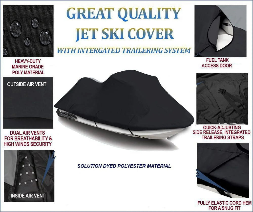 2004 DENIER BLACK / 2001 1200 2002 SKI 2003 2005 for JetSki 800 600 Compatible Cover JET Cover PWC XLT YAMAHA 2003 2004 2002