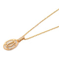 Necklace diamond K18PG(Rose Gold) Necklace Logo Clear CARTIER (Good) Clear double Pre-Owned