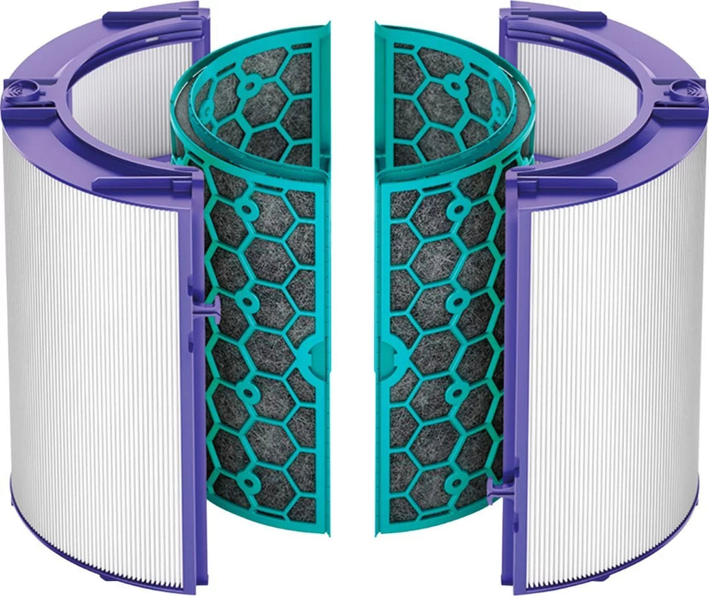Filter Purple/White - Genuine Carbon Replacement 360° Glass Air and Activated Filter DP04,) HEPA Dyson (HP04, Purifier TP04,