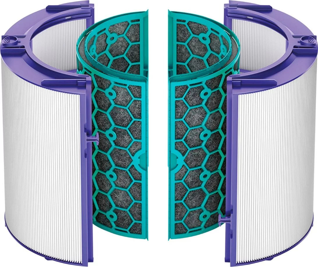 Filter Purple/White - Genuine Carbon Replacement 360° Glass Air and Activated Filter DP04,) HEPA Dyson (HP04, Purifier TP04,