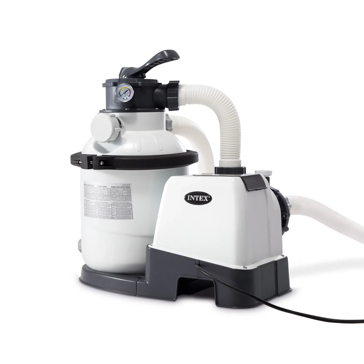 GFCI, 110-120 Rate Clear Motor Pool GPH Krystal Flow 1200 Gph System with Intex10 inch Pump, Sand 1500 V Filter