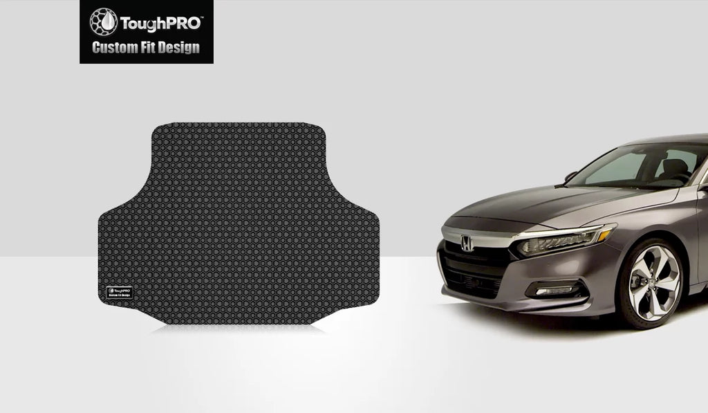 2019 - ToughPRO - Accord Heavy Rubber in - with Compatible climate - HONDA Black USA) Mat All (Made Trunk Duty