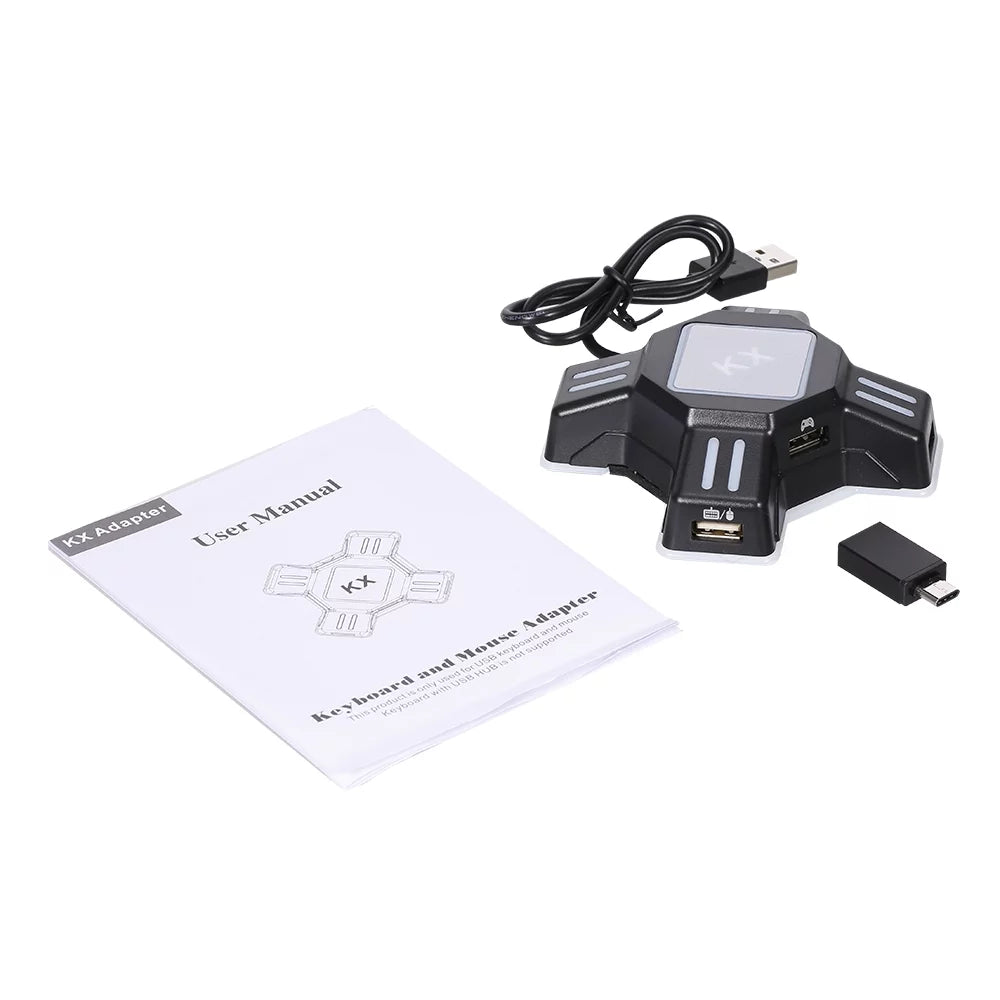 for USB and KX Adapter Andoer Keyboard Black Switch/Xbox Gaming Replacement One/ / N and Mobile PS3 Converter Mouse Plug Play