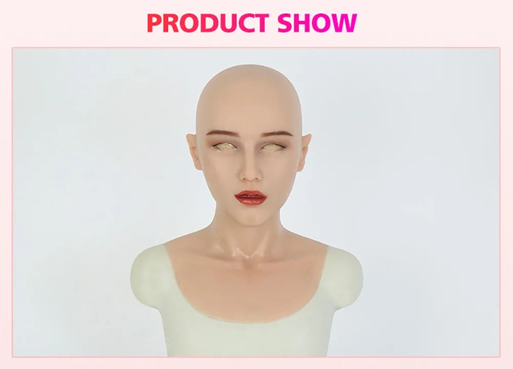 Silicone Mask Female Cosplay Human Realistic Crossdresser Skin Face ROANYER