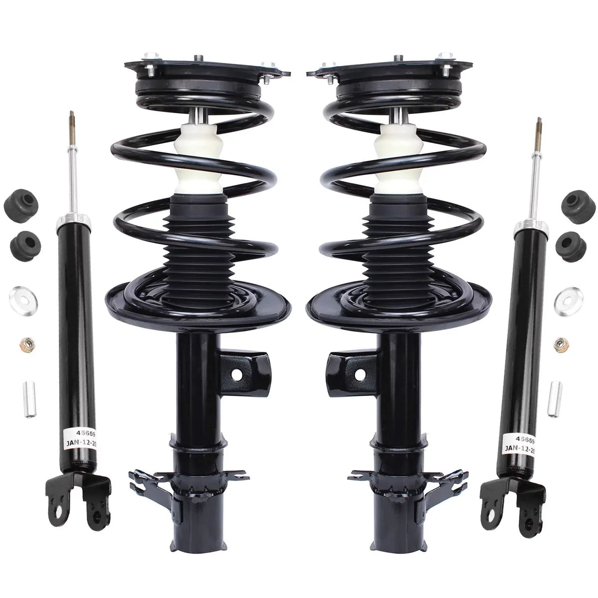 Install Quick Struts Front 2009 Spring Detroit Shock Struts Complete Assembly Rear for 2 Axle 2 Shock 2008 Replacement 2007-2013 - 2010 Absorbers w/Coil 2011 Struts Nissan Absorbers Altima Ready