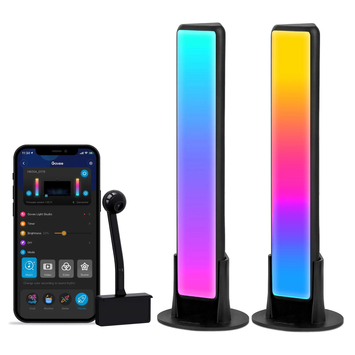 TV Feature, Light Ambient Music Lighting, and PC Sync TV Bar with Video Light Pro Bar for Govee Camera, LED and Flow New