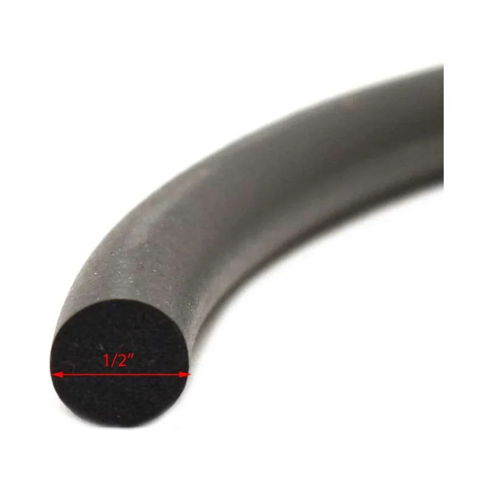Inch Boat 595-HTSEAL | 6FT x 1/2 Black Hatch Jim Gasket Seal
