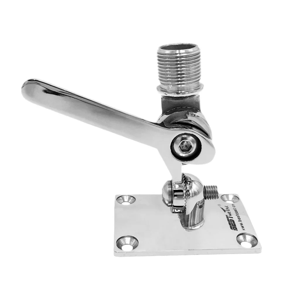 Dinghy Boat Base Ratchet Kayak for Inflatable Mount Stainless Marine Adjustable Radio Steel VHF