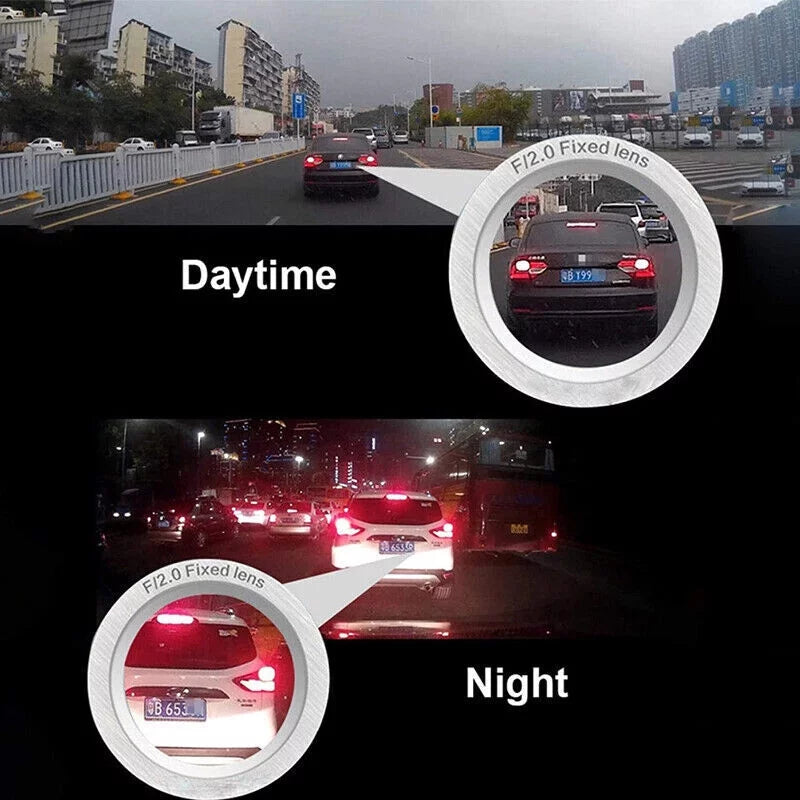 Parking Car Motion Front Dual Monitoring and Rear Dash 1080P Camera 4" Screen DVR Detection Recorder Xhy Video Driving Touch Cam and G-Sensor, Lens HD