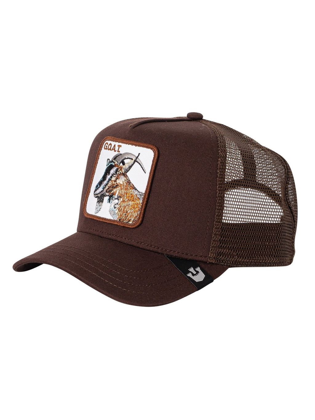 The Bros. Trucker Cap, Brown Goorin Goat
