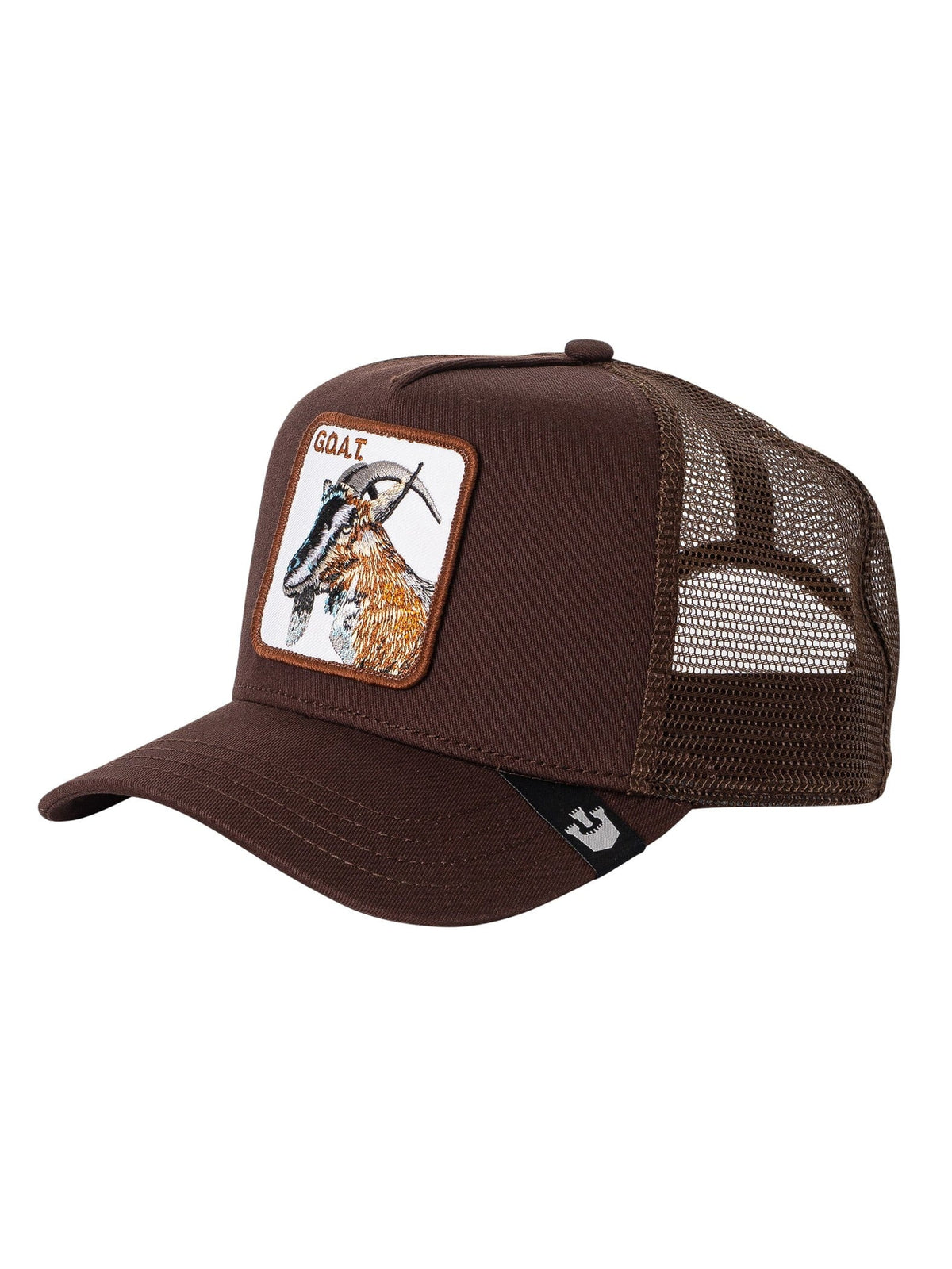 The Bros. Trucker Cap, Brown Goorin Goat