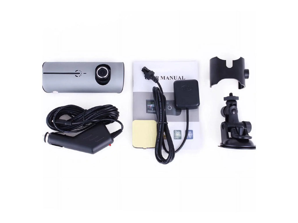 DVR LCD DVR Recorder Angle Lens R300 with Logger + logger 2.7 G-Sensor Video Car inch GPS View 140° X3000 Dual lens Dual X3000 GPS Car G-Sensor Camera