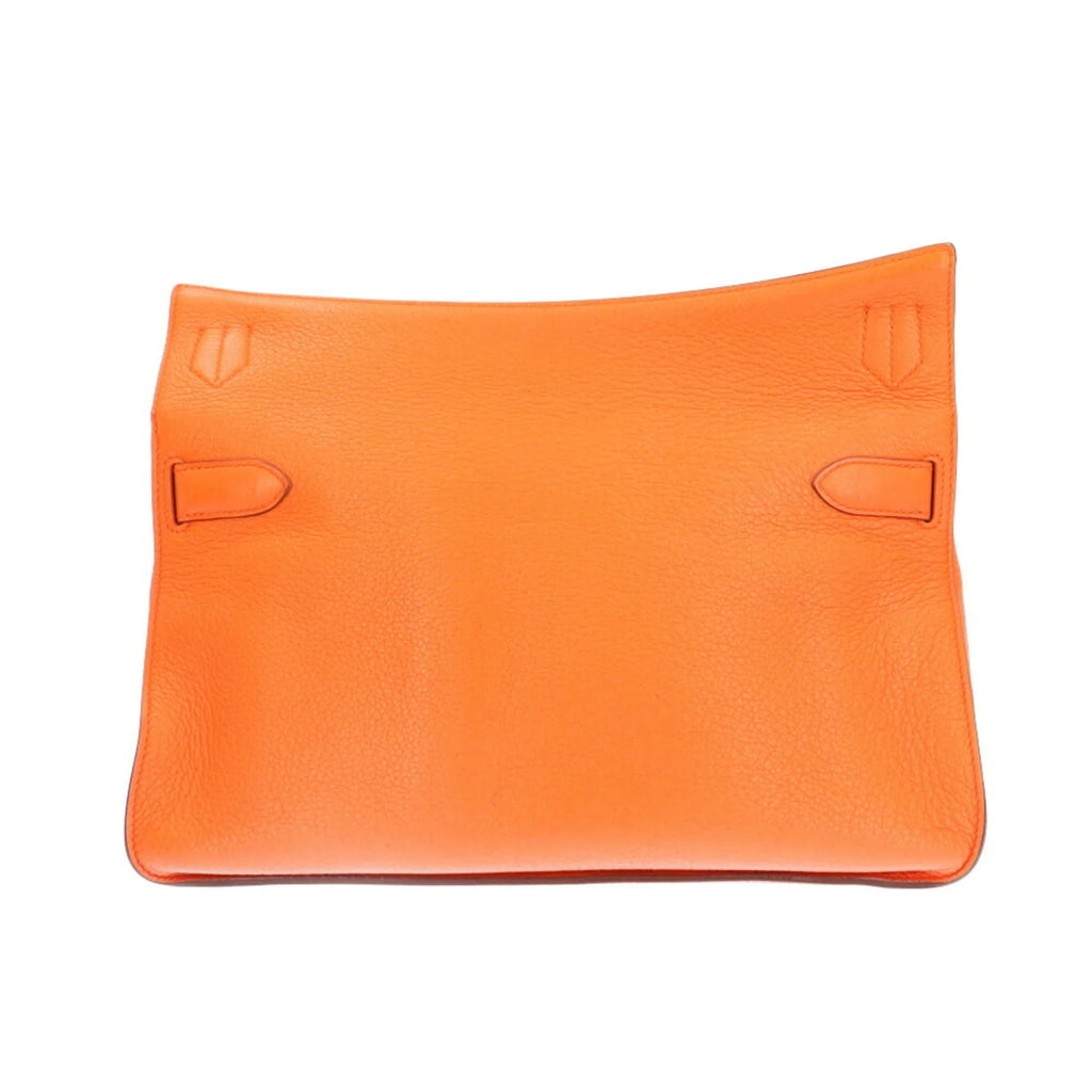 Hermes BRB10010000013133 Bag (Good) Pre-Owned HERMES Women's Shoulder Orange Clemence 34 Taurillon Gypsière
