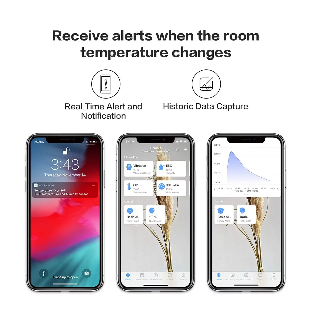 Compatible Sensor Remote AQARA for with Aqara HUB Temperature Monitoring and Home HomeKit Automation REQUIRES Sensor Humidity Smart