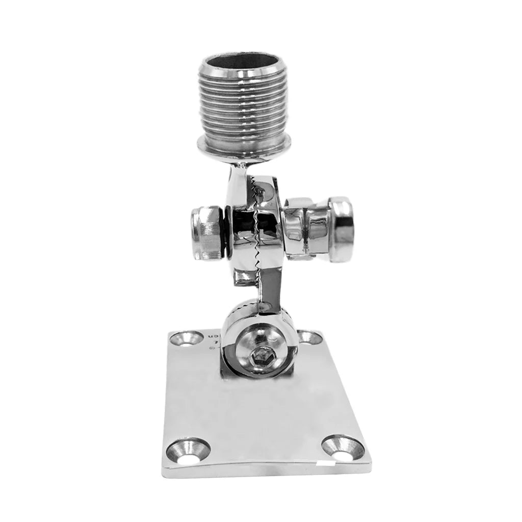 Dinghy Boat Base Ratchet Kayak for Inflatable Mount Stainless Marine Adjustable Radio Steel VHF