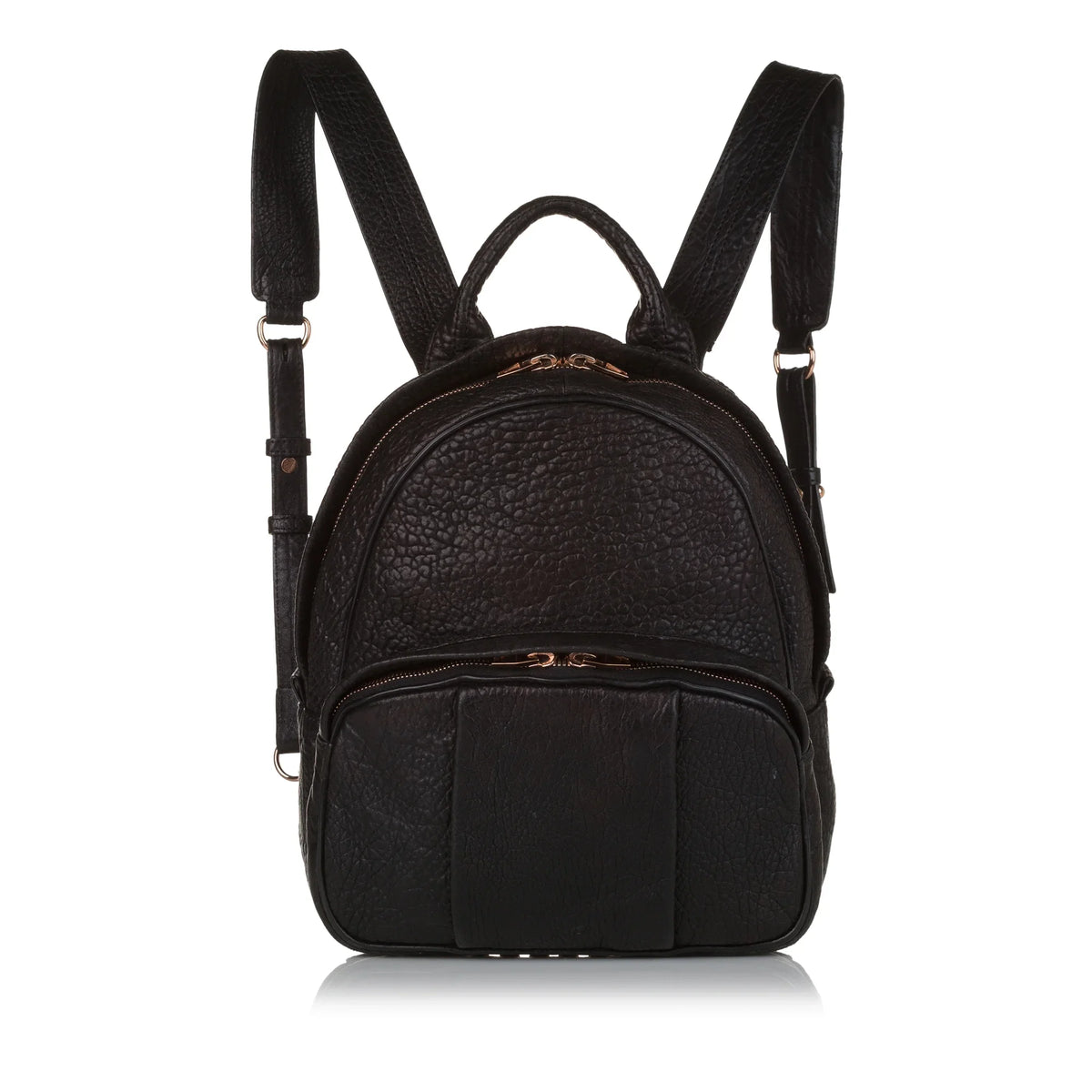 Pre-Owned Wang Black Authenticated Backpack Leather Calf (Good) Unisex Alexander Dumbo
