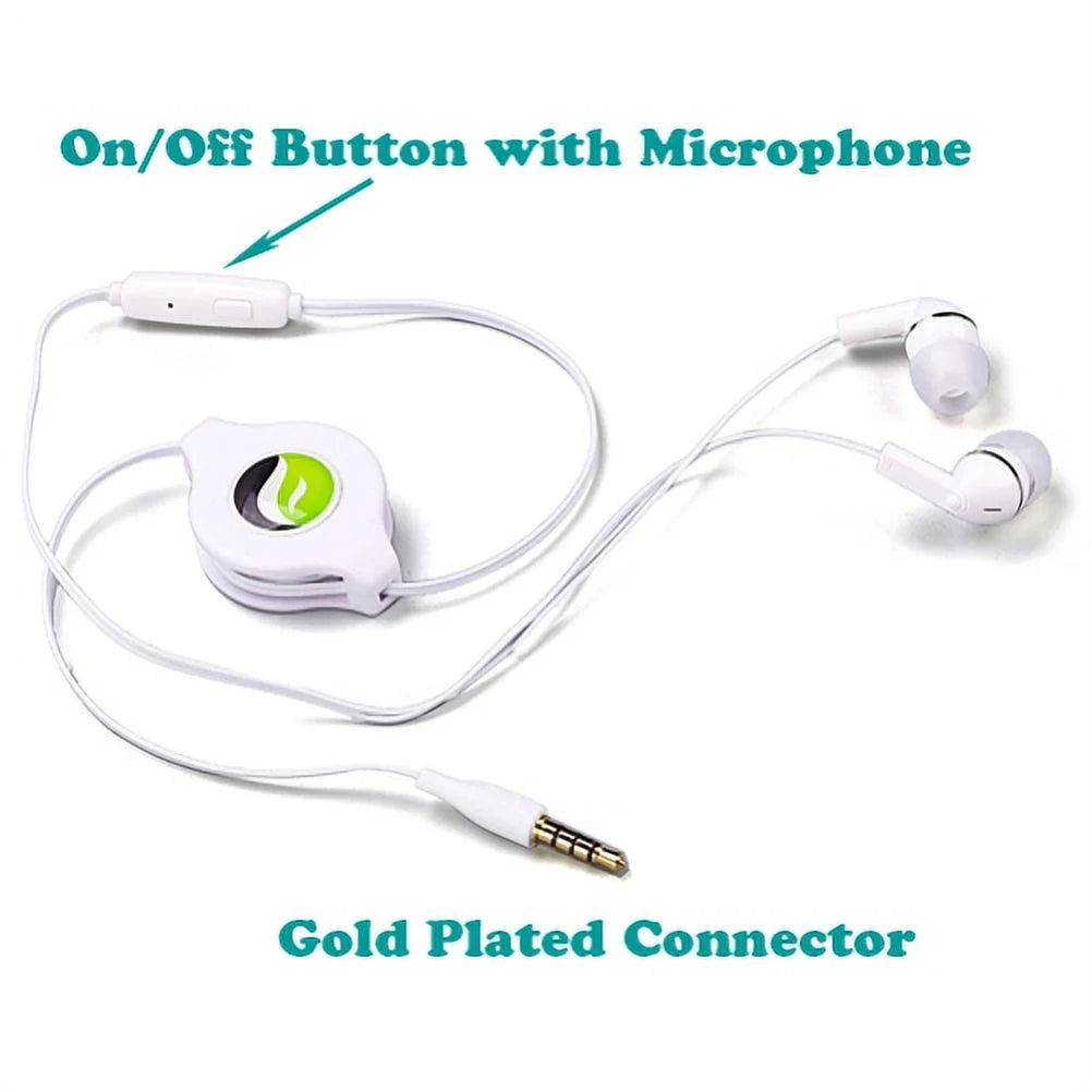One, X Play, ThinQ Leather R8X Retractable G7 Vertical Earphones 2 Hands-free Maxx X4 G8 - Case Play for Moto 2 w G6 G7 Kyocera Black - Motorola DuraForce Droid Mic ThinQ, Pro LG Headset