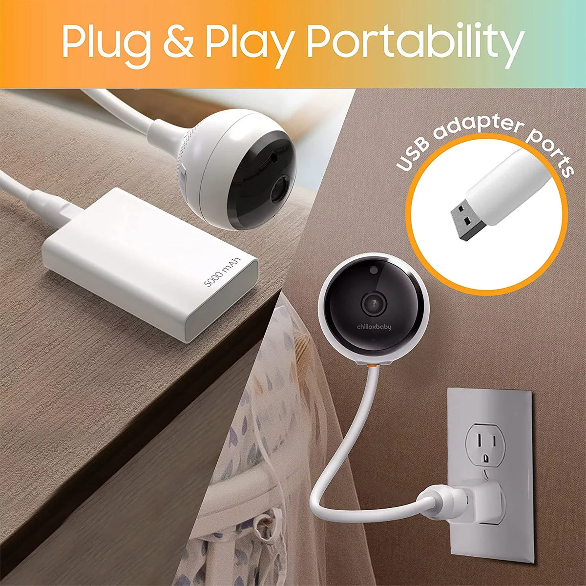 Night Pro Full CHILLAX Smart by 2-Way Camera Monitor Vision Giraffe Baby Audio HogoR WiFi HD