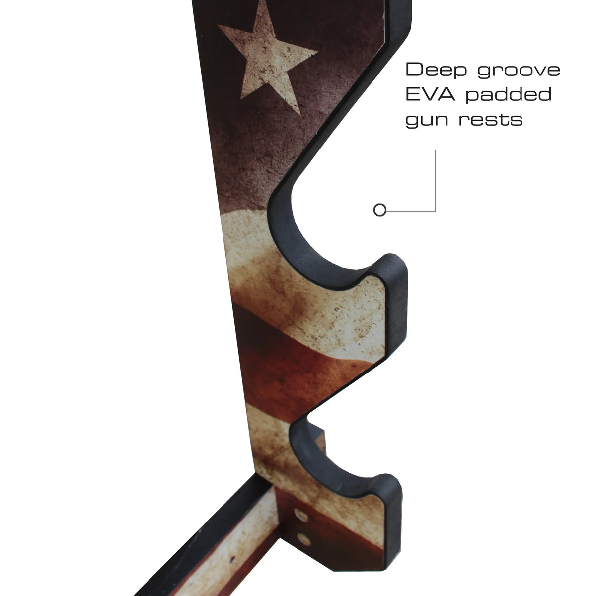 Finish Assembly - Indoor 3 Easy Rack Convenient Creek Americana Display Rush Rifle/Shotgun Storage Wall Creations