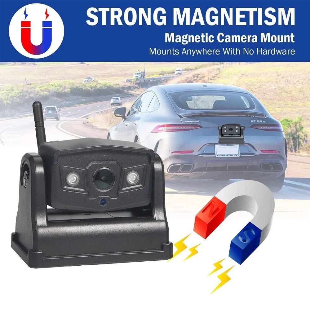 Camera, JahyShow View, Reliable Wireless WiFi 9600mAh Backup Front/Rear Battery Magnetic for