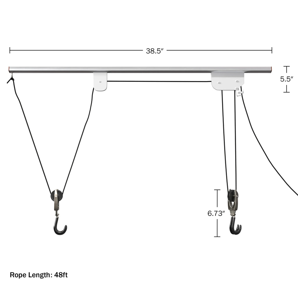 Pulley Hanger RAD - Overhead System Garage Cycle Storage Hoist Bike