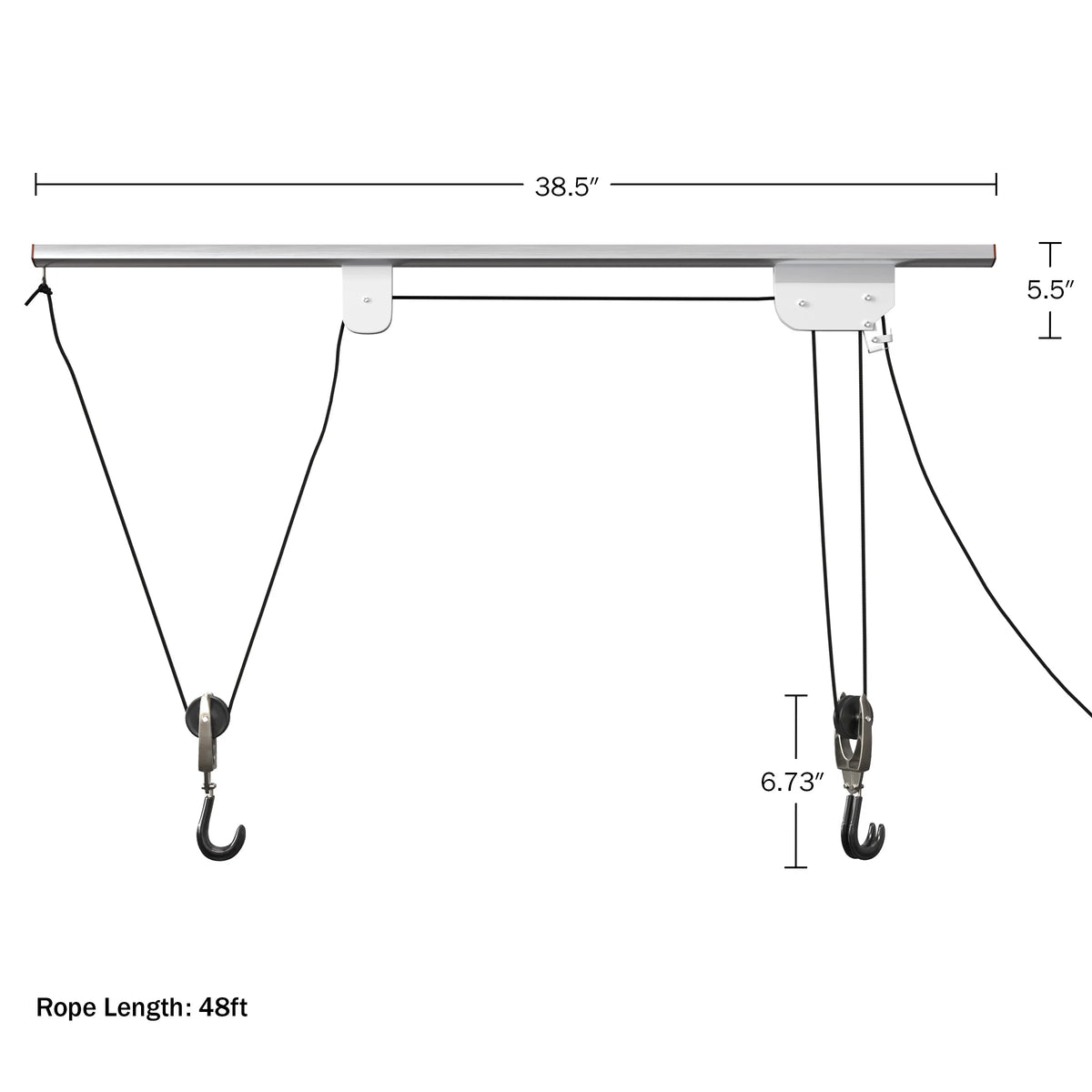 Pulley Hanger RAD - Overhead System Garage Cycle Storage Hoist Bike