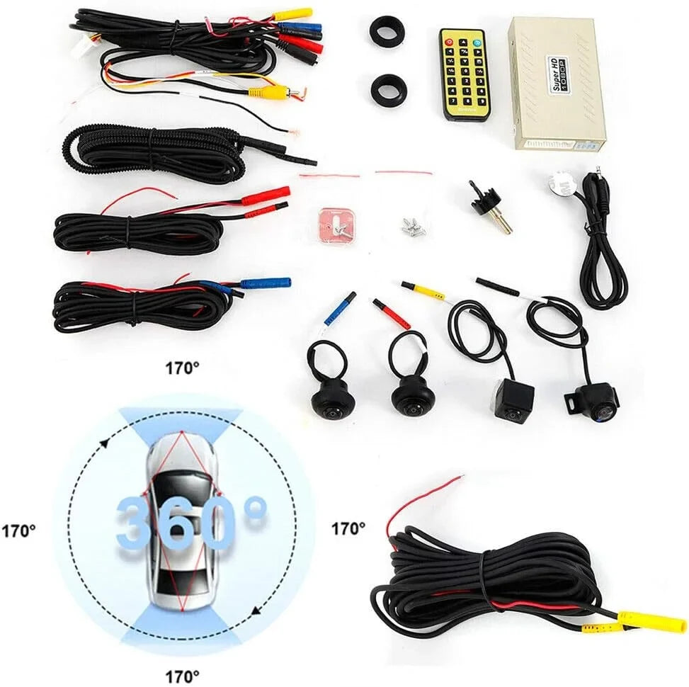 parking TFCFL monitoring DVR Bird Camera 360 Surround System Backup Record View Car